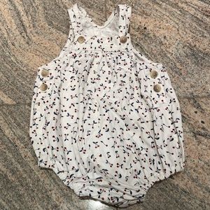 Bonpoint cherry overall onesie